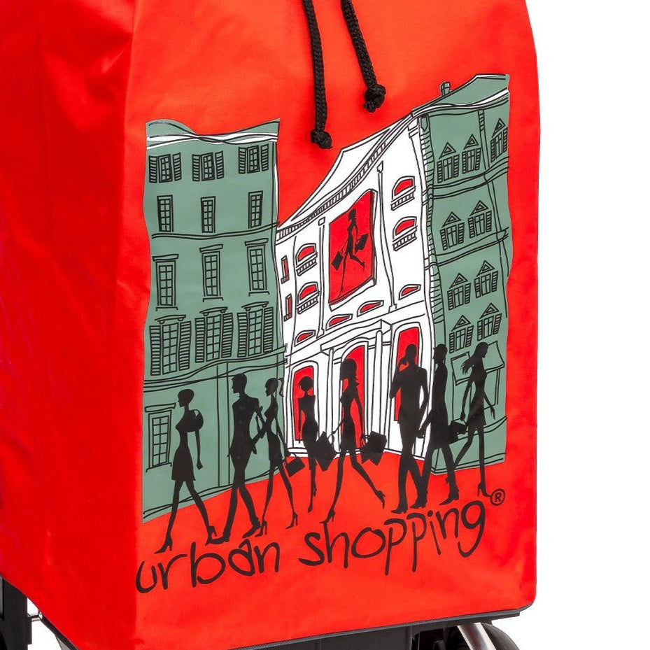 Zoom sur le sac 55L - Rouge US