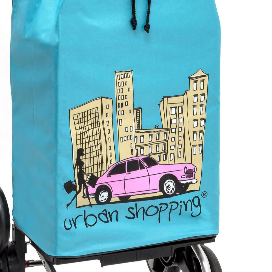 Zoom sur le sac 55L - Turquoise US