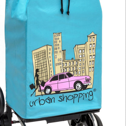 Zoom sur le sac 55L - Turquoise US