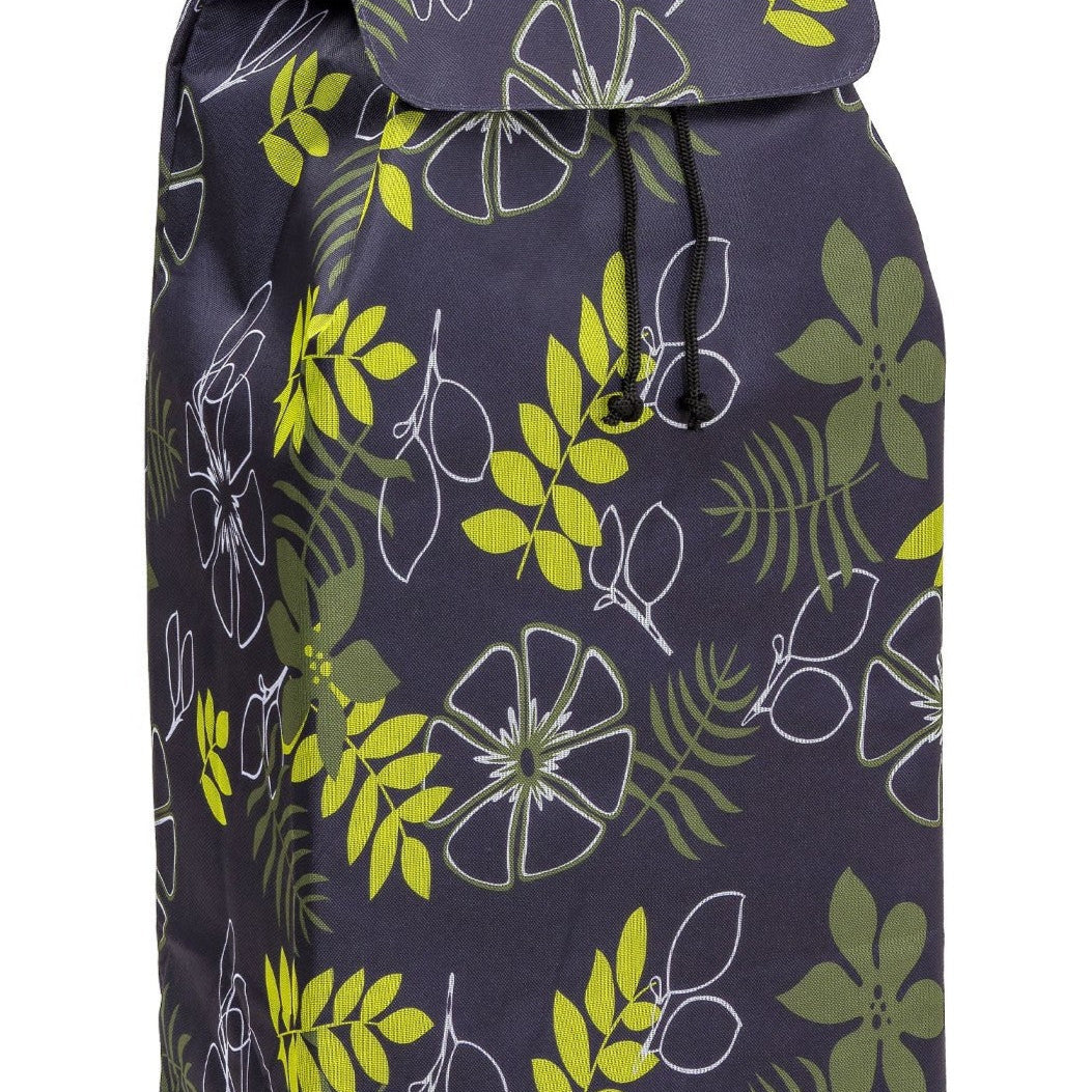 Zoom sur le sac 55L - Feuillage