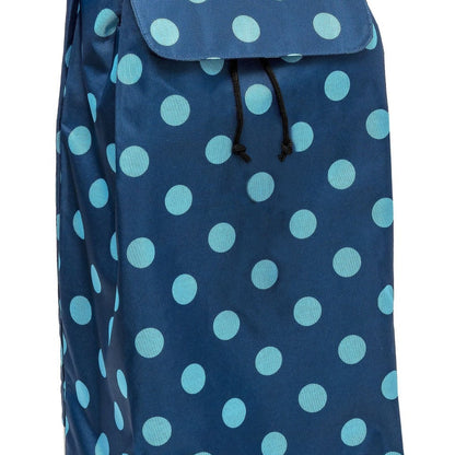 Zoom sur le sac 55L - Pois Bleu Ciel