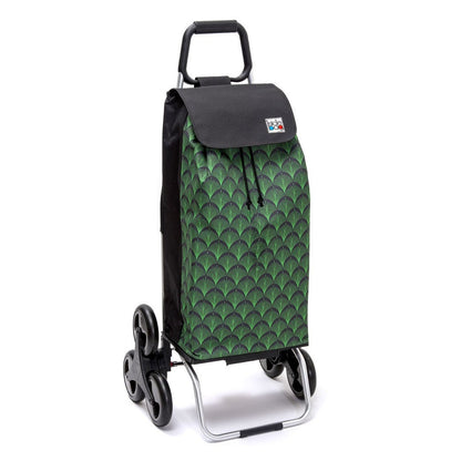  Chariot de courses pliable Carlux - Sac 55L imperméable - 6 roues - Design Greenpalm