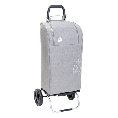 Chariot de course pliable Carlux isotherme - 2 roues - Fashion gris