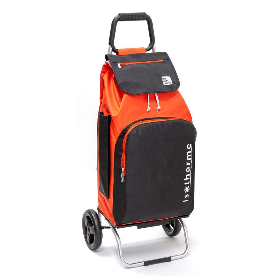 Chariot de courses isotherme 65 L Buggy rouge/noir — châssis pliable