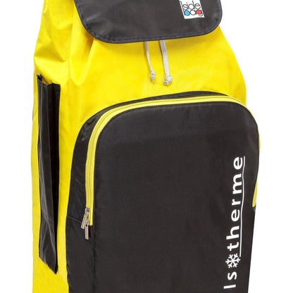 Zoom sur le sac isotherme 65L - Jaune Noir
