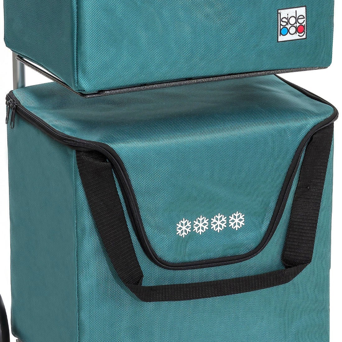 Zoom sur sac isotherme ModuloBag - Bleu Canard