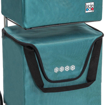Zoom sur sac isotherme ModuloBag - Bleu Canard