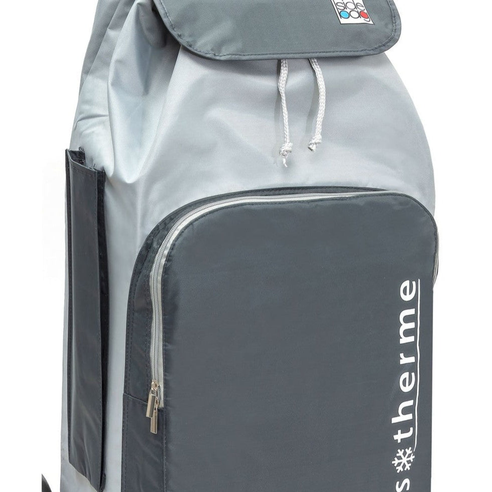 Zoom sur le sac isotherme 65L - Gris Gris foncé