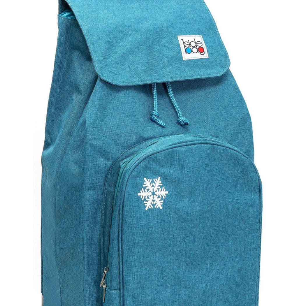 Zoom sur le sac isotherme 65L - Chiné Canard