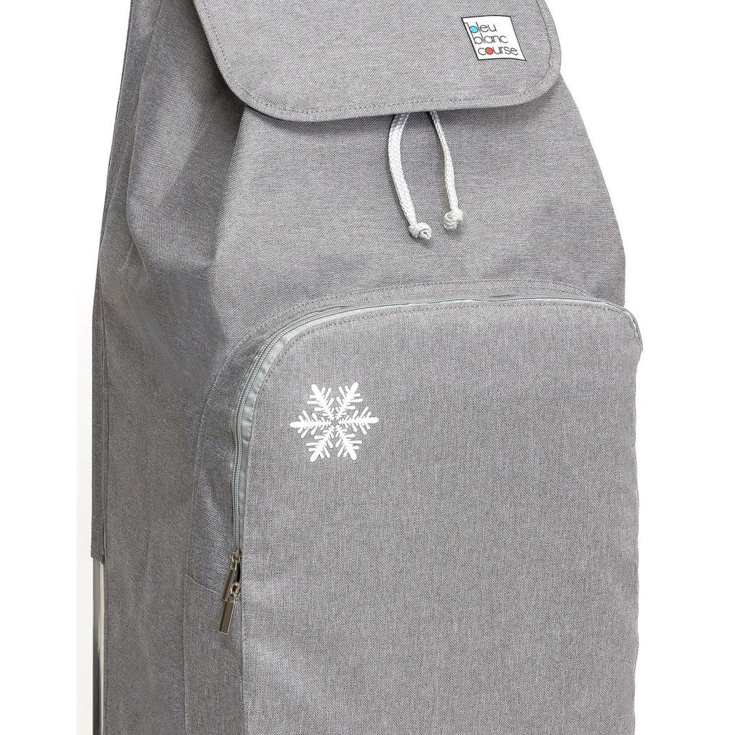 Zoom sur le sac isotherme 65L - Chiné Gris