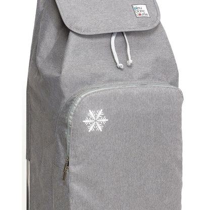 Zoom sur le sac isotherme 65L - Chiné Gris